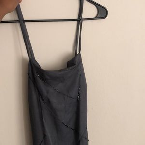 Express 100% Silk Evening gown in Dark Grey/Blue